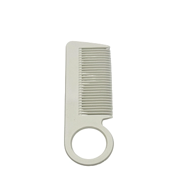 Расческа с подвесом белая 14см