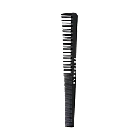 FRESHMAN Расческа-гребень комбинированная зауженная с одной стороны для моделирования и стрижки волос / Collection Carbon, фото 1