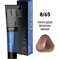 ESTEL PROFESSIONAL 8/65 краска для волос, светло-русый фиолетово-красный / DELUXE 60 мл, фото 2