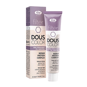 LISAP MILANO 4/88 крем-краска безаммиачная, каштановый фиолетовый интенсивный / Filter Douscolor 60 мл, фото 2