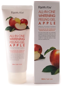 Гель отшелушивающий выравнивающий тон кожи, с экстрактом яблока / ALL-IN-ONE 180 мл