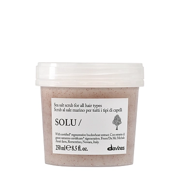DAVINES SPA Скраб с морской солью для всех типов волос / SOLU scrub 250 мл, фото 1