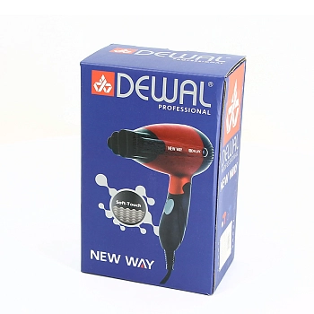 DEWAL PROFESSIONAL Фен дорожный складной New Way, красный, 1000 Вт, фото 9