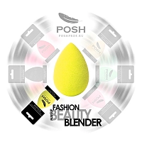 POSH Спонж бьюти блендер форма капля, лимонный, фото 2