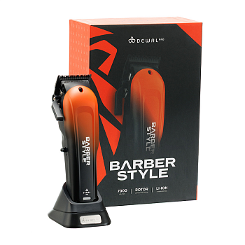 DEWAL PROFESSIONAL Машинка для стрижки DEWAL PRO BARBER STYLE, аккумуляторно-сетевая, 7000 об\мин, нож 45 мм, 0,8-1,6 мм, 6 насадок, фото 10