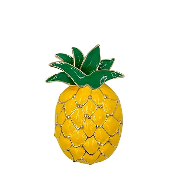 Брошь-магнит Ананас