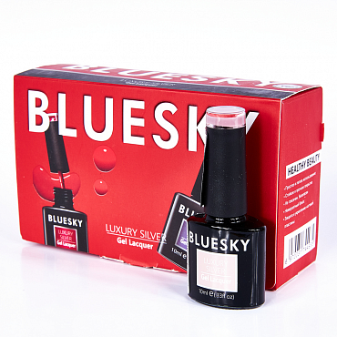 BLUESKY LV287 гель-лак для ногтей / Luxury Silver 10 мл