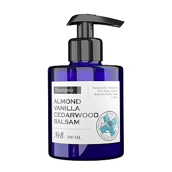 Шампунь парфюмированный увлажняющий №8 Миндаль, Ваниль, Кедр, Бальзам 300 мл