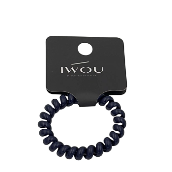 Резинка пружинка Глянец темно-синяя 1шт