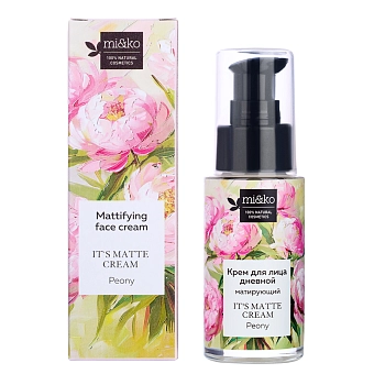 MI&KO Крем матирующий для лица / It`s matte cream Peony 30 мл, фото 2