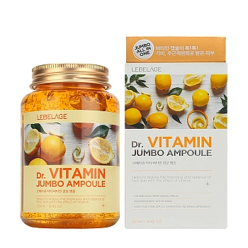 LEBELAGE Сыворотка ампульная для сияни кожи лица с витаминами / Lebelage Dr.Vitamin Jumbo 250 мл, фото 2