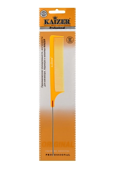 KAIZER Гребень пластиковый с металлическим разделителем, цвет коричневый, фото 4