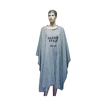 DEWAL PROFESSIONAL Пеньюар для стрижки Barber Style, полиэстер, на крючках, полоска 146х150 см, фото 3