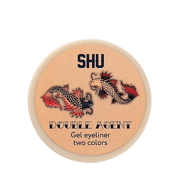 SHU Подводка гелевая двухцветная, №14 лаванда и серый / DOUBLE AGENT 5 мл, фото 2