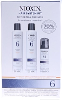NIOXIN Набор для волос Система 6 (шампунь очищающий 150 мл, кондиционер увлажняющий 150 мл, маска питательная 40 мл), фото 4
