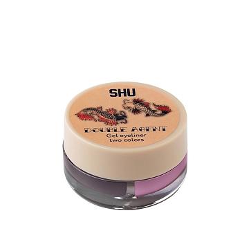 SHU Подводка гелевая двухцветная, №14 лаванда и серый / DOUBLE AGENT 5 мл, фото 3
