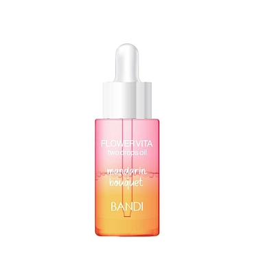 BANDI Масло двухфазное для кутикулы, мандарин / FLOWER VITA TWO DROPS OIL MANDARIN BOUQUET 20 мл, фото 1