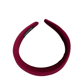 IWOU PROFESSIONAL Ободок для волос Бархат малиновый 2см, фото 2