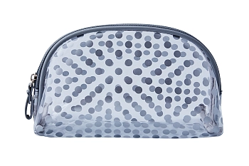 DEWAL BEAUTY Косметичка Горох, серая 19 х 8,5 х 11,5 см, фото 2