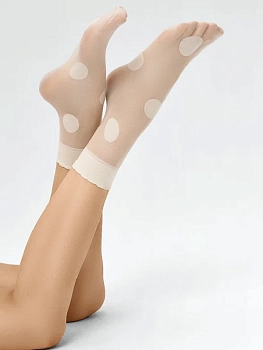 MINIMI Носки женские Avorio 0 (UNI) / Mini POIS GRANDE 20, фото 5