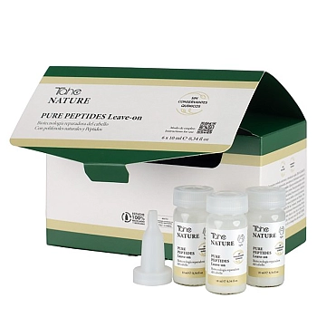 TAHE Сыворотка с пептидами против ломкости волос / NATURE-PURE PEPTIDES LEAVE-ON 6*10 мл, фото 2