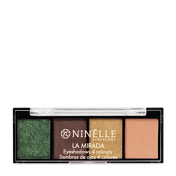 Тени для век 4 оттенка, №506 сияющий зеленый / LA MIRADA 3,3 гр