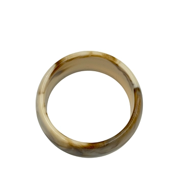 IWOU PROFESSIONAL Браслет-обод широкий пластиковый круглый кофе с молоком, фото 2