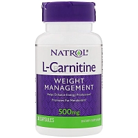 NATROL Добавка биологически активная к пище Натрол L-Карнитин / L-Carnitine 500 мг 30 капсул, фото 1