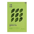 Маска тканевая противовоспалительная Пьюр Эссенс, зеленый чай / Pure Essence Mask Sheet Green Tea 20 мл