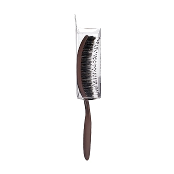SOLOMEYA Расческа массажная для волос с натуральной щетиной, коричневая / Hair Brush with natural boar bristle Brown, фото 6