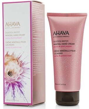AHAVA Крем минеральный для рук, кактус и розовый перец / Deadsea Water 100 мл