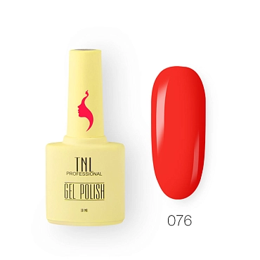 TNL PROFESSIONAL 076 гель-лак для ногтей 8 чувств, яркий гибискус / TNL 10 мл