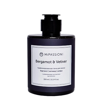 Пена жидкая парфюмированная для ванны, бергамот, ветивер, амбра / Bergamot&Vetiver 300 мл