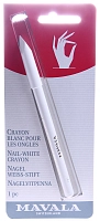 Карандаш для французского маникюра, белый / Nail-White Crayon 15 мл, MAVALA