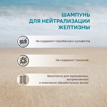 L’ALGA Шампунь для нейтрализации желтизны / SEALVER Silver SHAMPOO 250 мл, фото 4