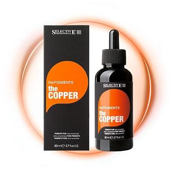 SELECTIVE PROFESSIONAL Пигмент чистый ультраконцентрированный для окрашивания волос, медный / thePIGMENTS COPPER 80 мл, фото 2