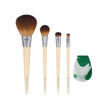 ECOTOOLS Набор кистей и спонж для макияжа / The Core Five Set, фото 3