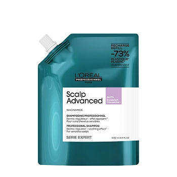 Шампунь регулирующий баланс чувствительной кожи головы, рефил / SCALP ADVANCED 500 мл