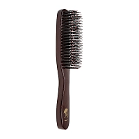 I LOVE MY HAIR Щетка парикмахерская для волос деревянная Барбарусса 1901, вишневая М, фото 2