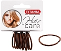 Резинки для волос, коричневые 3 см 12 шт/уп 7801