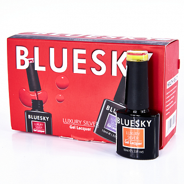 BLUESKY LV244 гель-лак для ногтей / Luxury Silver 10 мл