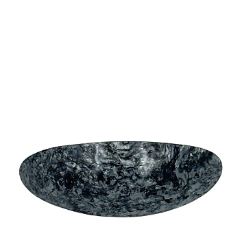 IWOU PROFESSIONAL Заколка - автомат Минерал овальная графитовая 4*10см, фото 2