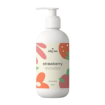 Гель увлажняющий для душа, клубника / Jully Bee Strawberry 500 мл