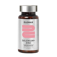 ELEMAX Добавка биологически активная к пище Selenium + Zinc, 500 мг, 60 таблеток, фото 1