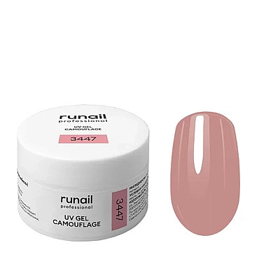 RUNAIL УФ-гель камуфлирующий, розовые небеса 15 гр, фото 1