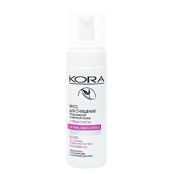 KORA Мусс для очищения проблемной и жирной кожи с пребиотиком 160 мл, фото 3