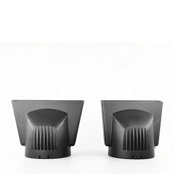 MELON PRO Фен профессиональный для волос VIXEN1 Компакт, чёрный матовый, 2 насадки-концентратора 2000W, фото 3