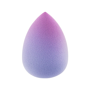SOLOMEYA Спонж большой косметический двусторонний для макияжа капля, фиолетовый градиент/ Large Drop Double-ended blending sponge Purple Gradient 1 шт, фото 2