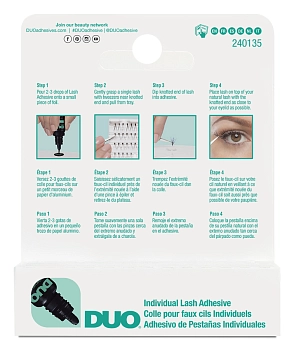 DUO Клей для пучков черный / Duo Individual Lash Adhesive Dark 7 г, фото 5