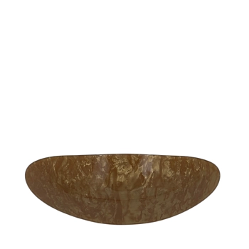 IWOU PROFESSIONAL Заколка - автомат Минерал овальная янтарная 4*10см, фото 2